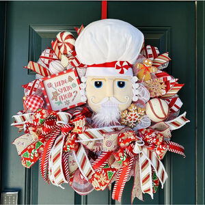 Gingerbread Wreath, Gingerbread Decor, Wreath, Christmas Wreath
